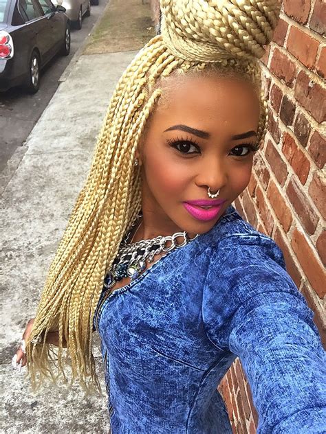 Danni Dutchess 💖 Cool Braid Hairstyles African Hairstyles Blonde