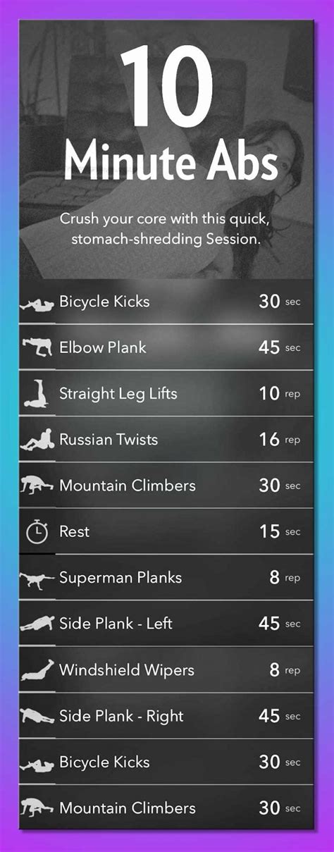 ab exercises with no equipment [infographic]