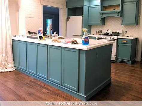Teal Green Kitchen Cabinets