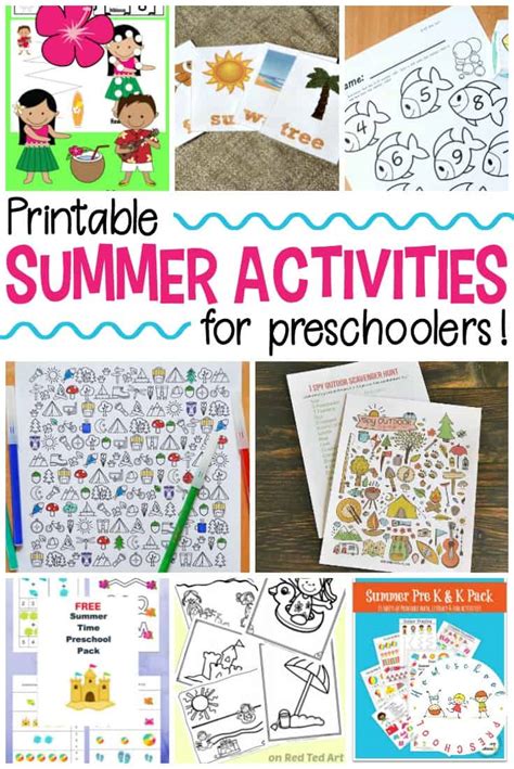 25 Free Printable Summer Activities For Kids Of All Ages