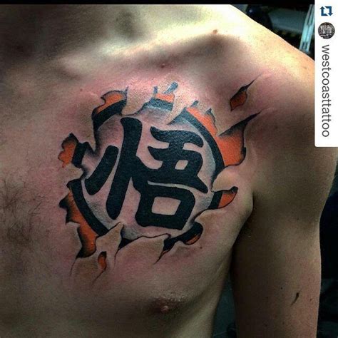You'll be amazed to see how many anime fans you'll come across with such crazy. Hijo de su... #Repost @westcoasttattoo ・・・ Goku kanji by ...
