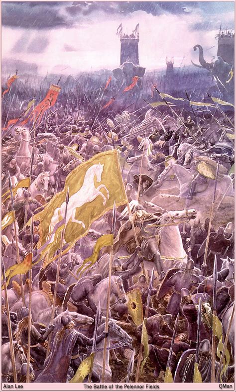 The Art Of Alan Lee And John Howe The Battle Of The Pelennor Fields By Alan Lee