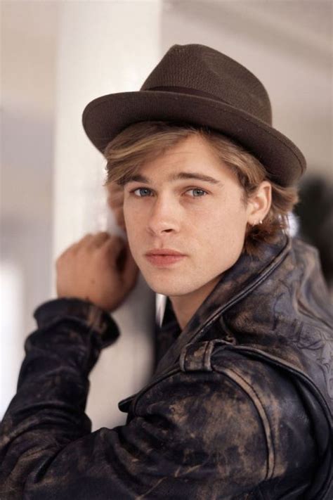 Leonardo dicaprio, brad pitt, and margot robbie were stars long before once upon a time in. young brad pitt on Tumblr