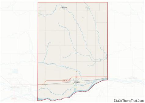 Map Of Colfax County Nebraska Địa Ốc Thông Thái