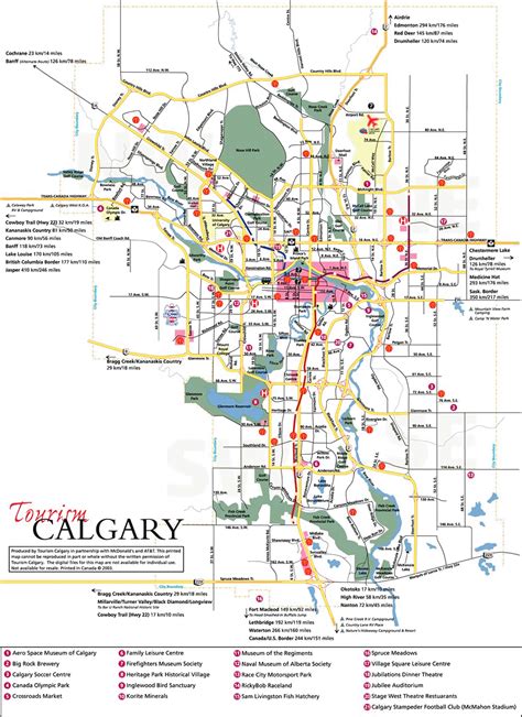 Calgary Map Calgary • Mappery