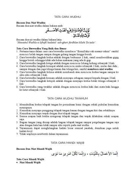 Yuk, mari kita pelajari tata cara wudhu yang benar, karena wudhu merupakan salah satu 1.4 tata cara wudhu. Tata Cara Wudhu Dan Shalat