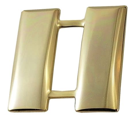 Captain Bars Polished Gold Measures 1 High By 1 Wide With 2 Clutch