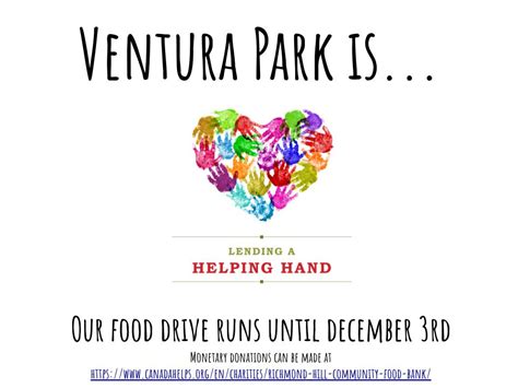 VPPS Food Drive Ventura Park PS BLOG
