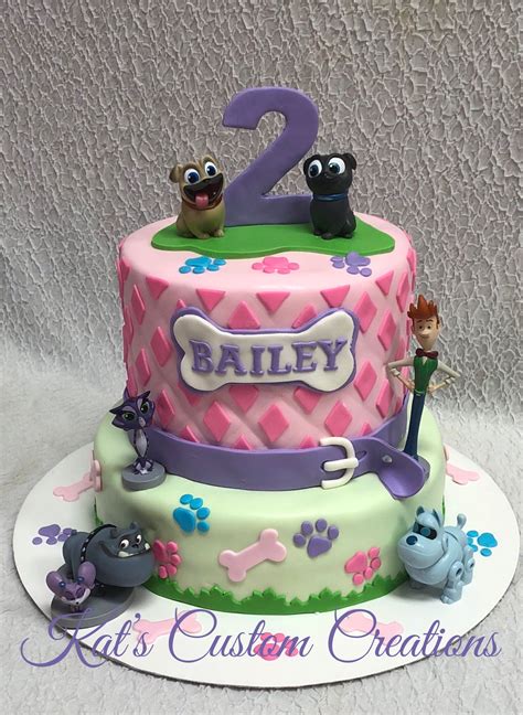 Girly Puppy Dog Pals Cake Puppy Birthday Cakes Dog Themed Birthday