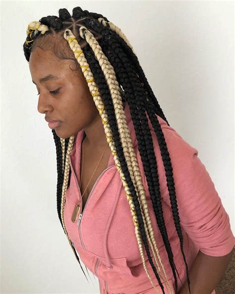 20 Hottest Triangle Box Braids Youve Gotta See Hairstyles Vip
