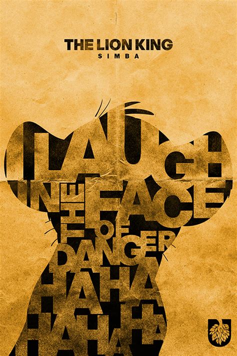Design Studio Creates Typographic Posters Of ‘the Lion King