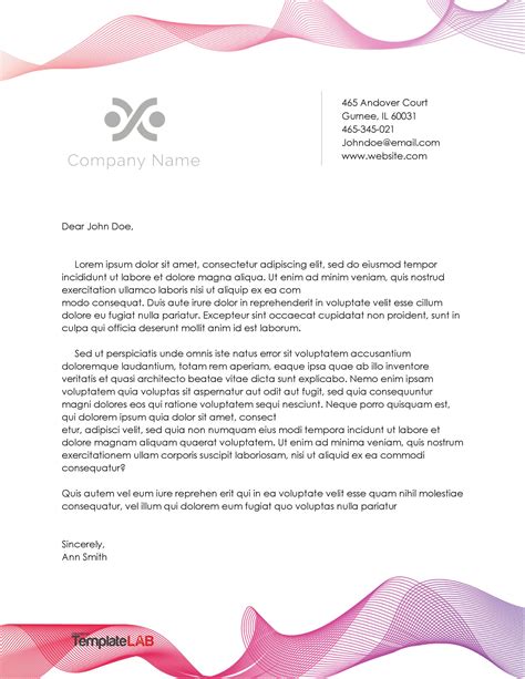 48 Free Letterhead Templates And Examples Company Business Personal