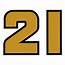 21 Number Woodbrothers Racing Gold Numero Numeral Numbe