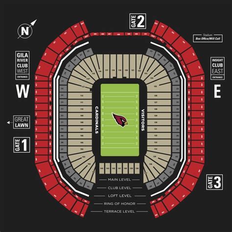 University Of Phoenix Stadium Seating Chart