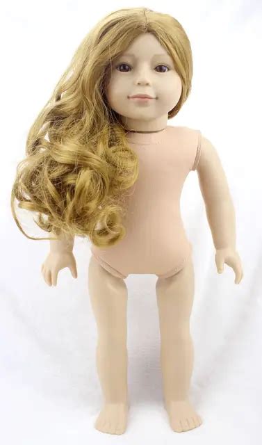 Pursue New Design Lifelike American Girl Baby Doll Naked Plastic American Baby Girl Princess