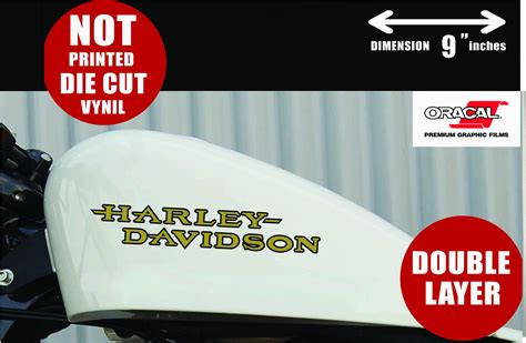 Harley Davidson Gas Tank Sticker Tank Logo Decal Motorcycle Etsy