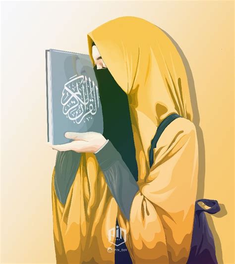 Hijab Ig Pin069 Kartun Ilustrasi Ilustrasi Karakter