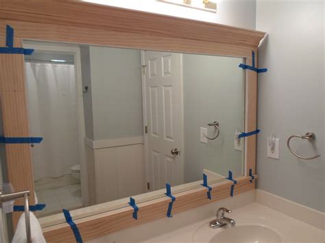 Diy Mirror Frame Bathroom New Bathroom Ideas Bathroom Colors Bathroom Decor Bathroom Updates