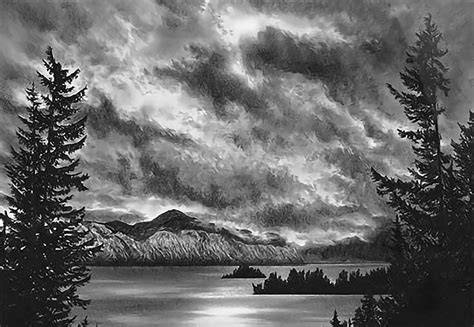 Photo Realistic Landscape Drawings In Graphite By Doug Fluckiger