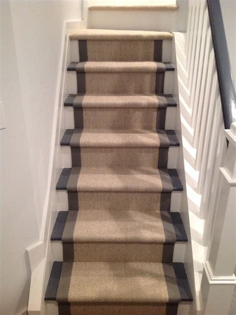 The stairs were a bit of a conundrum. Sisal Stair Runner - Modern - new york - by Custom Stair ...