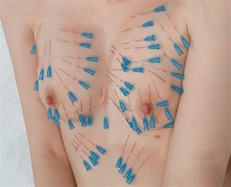 Nipple Piercings During Her Orgasm Needle Play Bdsm