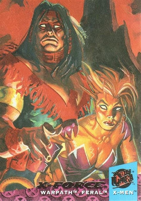 1994 Fleer Ultra X Men Trading Card 115 Warpath Feral At Amazons