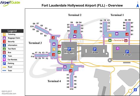 Fort Lauderdale Airport Parking Map Ft Lauderdale Airport Parking Map