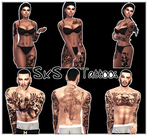 Sims 4 Ccs The Best Tattoos By Street Sims