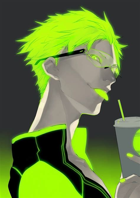 Neon Green Green Anime Anime Images Green Anime Icon