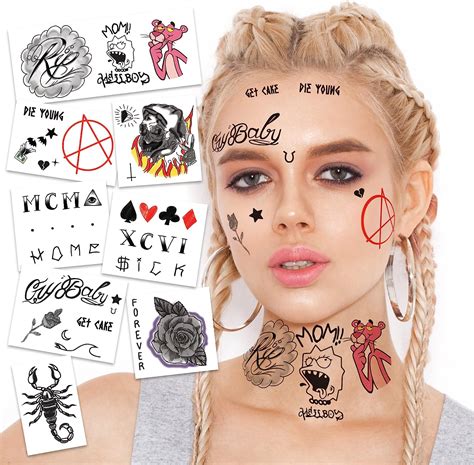 Lil Peep Temporary Tattoos Skin Safe Made In The Usa Removable