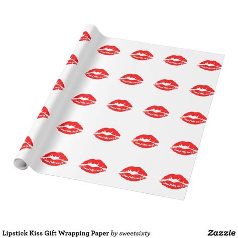 Lipstick Kiss T Wrapping Paper T Wrapping Paper Kiss T Create Your Own Card