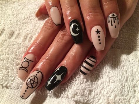 Witch Nails Coffin Shape Witchy Nails Witch Nails Nails