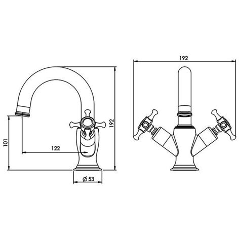 Roper Rhodes Cranborne Basin Mixer Tap Chrome With Click Waste T311102