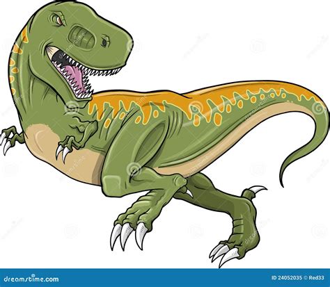 Vector Del Dinosaurio De Rex Del Tyrannosaurus Foto De Archivo Libre De