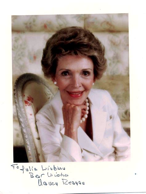 Sold Price First Lady Nancy Reagan Photo Signed May 4 0122 1200