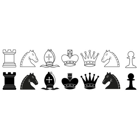 Chess Pieces Vector Free Svg