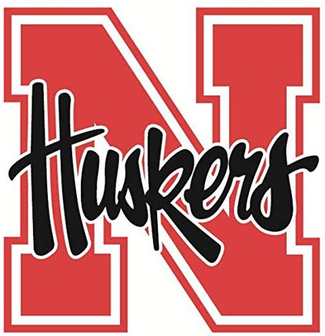 5 Inch University Of Nebraska Huskers Nu Cornhuskers Logo