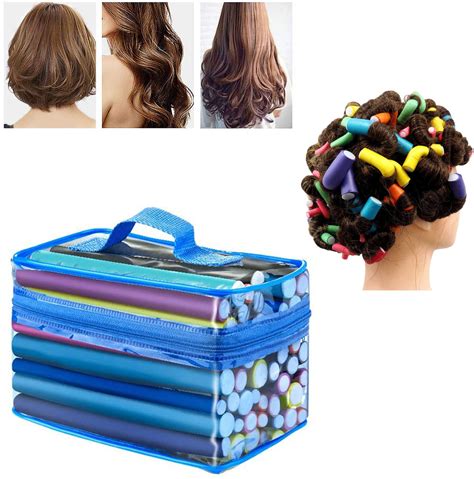 42 PCS Flexible Soft Foam Curling Rods No Heat Hair Rollers With