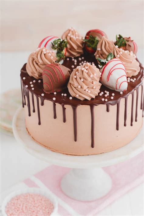 Chocolate Covered Strawberries Cake The Cake Chica