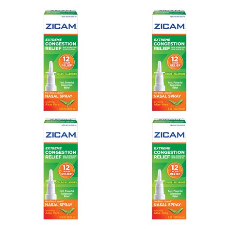 4 Pack Zicam Extreme Congestion Relief Liquid Nasal Nepal Ubuy