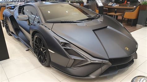 1 Of 63 Lamborghini Sian Matte Black Hypercar English Youtube