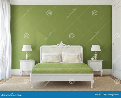 Classic Bedroom Interior Stock Illustration Illustration Of Apartment