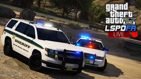 gta 5 lspdfr live day 116 palm beach county sheriff lspdfr realistic pbso sheriff patrol 🚔