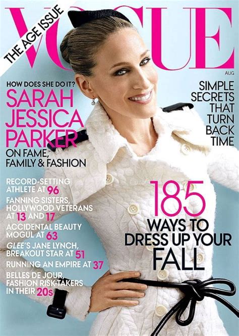 Editorial Show And Tell Sarah Jessica Parker For Vogue Us August