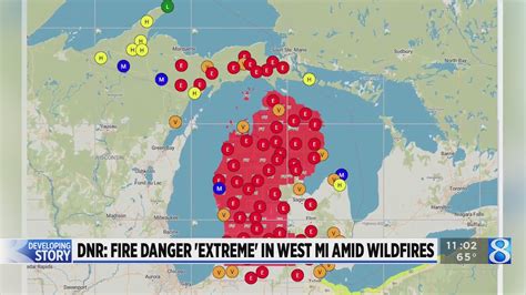 Dnr Sounds Alarm About ‘extreme Fire Danger In W Mi As Wildfires Rage