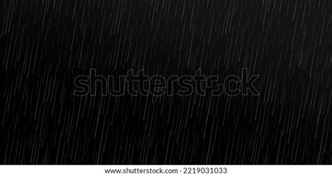 Rain Overlays Realistic Rain Rainfall Rainy Stock Illustration
