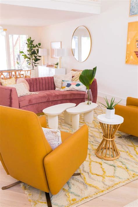 Modern Yellow Wingbacks And A Sofa — Homebnc