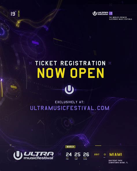 Ultra Music Festival 2017 Ticket Registration Now Open Resistance Miami
