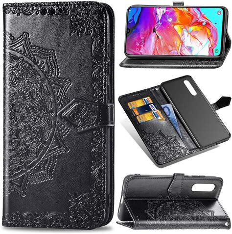 Samsung A70 Leather Casewallet Cell Phone Case Galaxy A70luckyandery