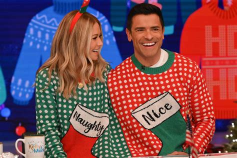 Kelly Ripa And Mark Consuelos Host ‘live In A Two Person Christmas Sweater